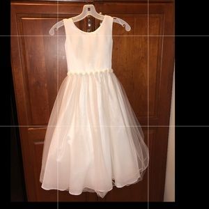 flower girl/first communion dress. Off whites